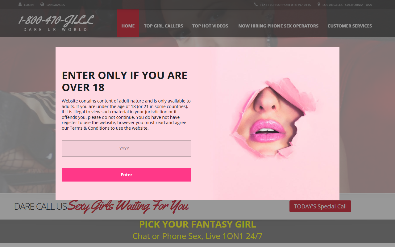 1-800-470-jill.com screenshot