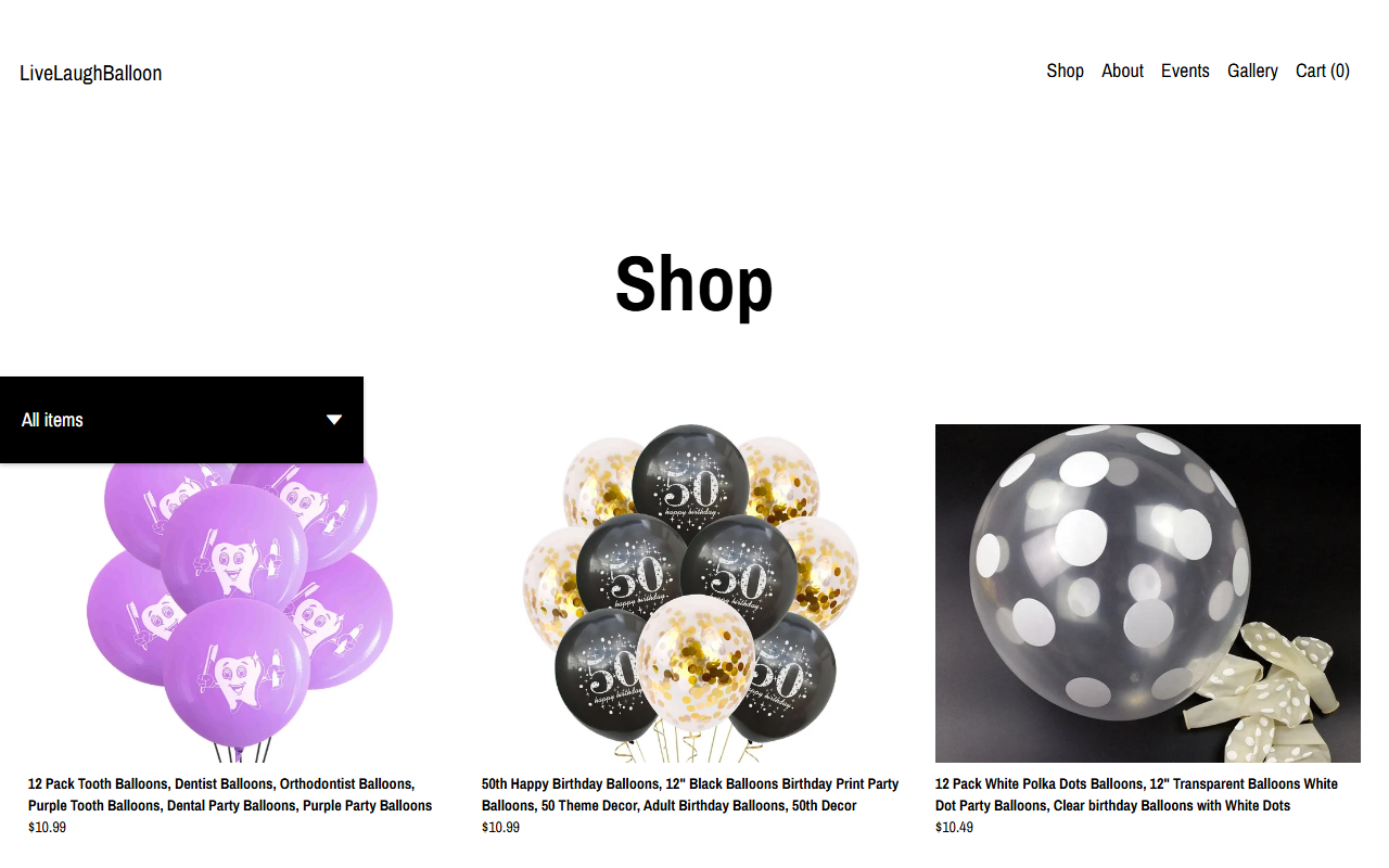 1-800-balloon.com screenshot