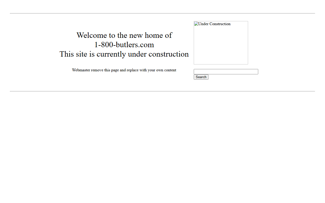 1-800-butlers.com screenshot