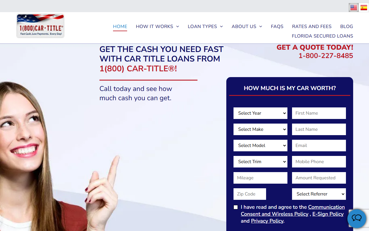 1-800-car-title.com screenshot