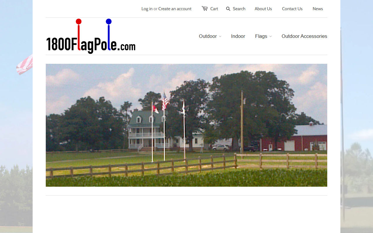 1-800-flagpole.com screenshot