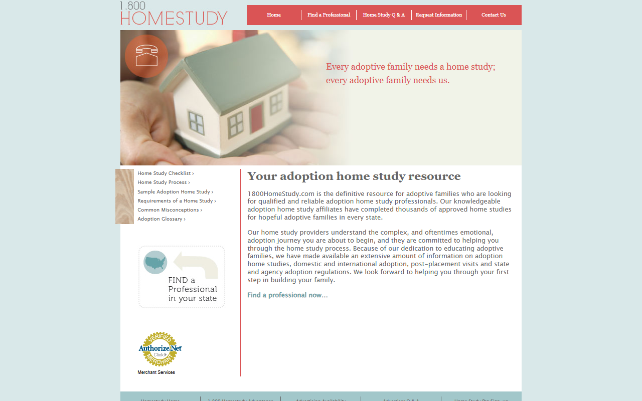 1-800-homestudy.com screenshot