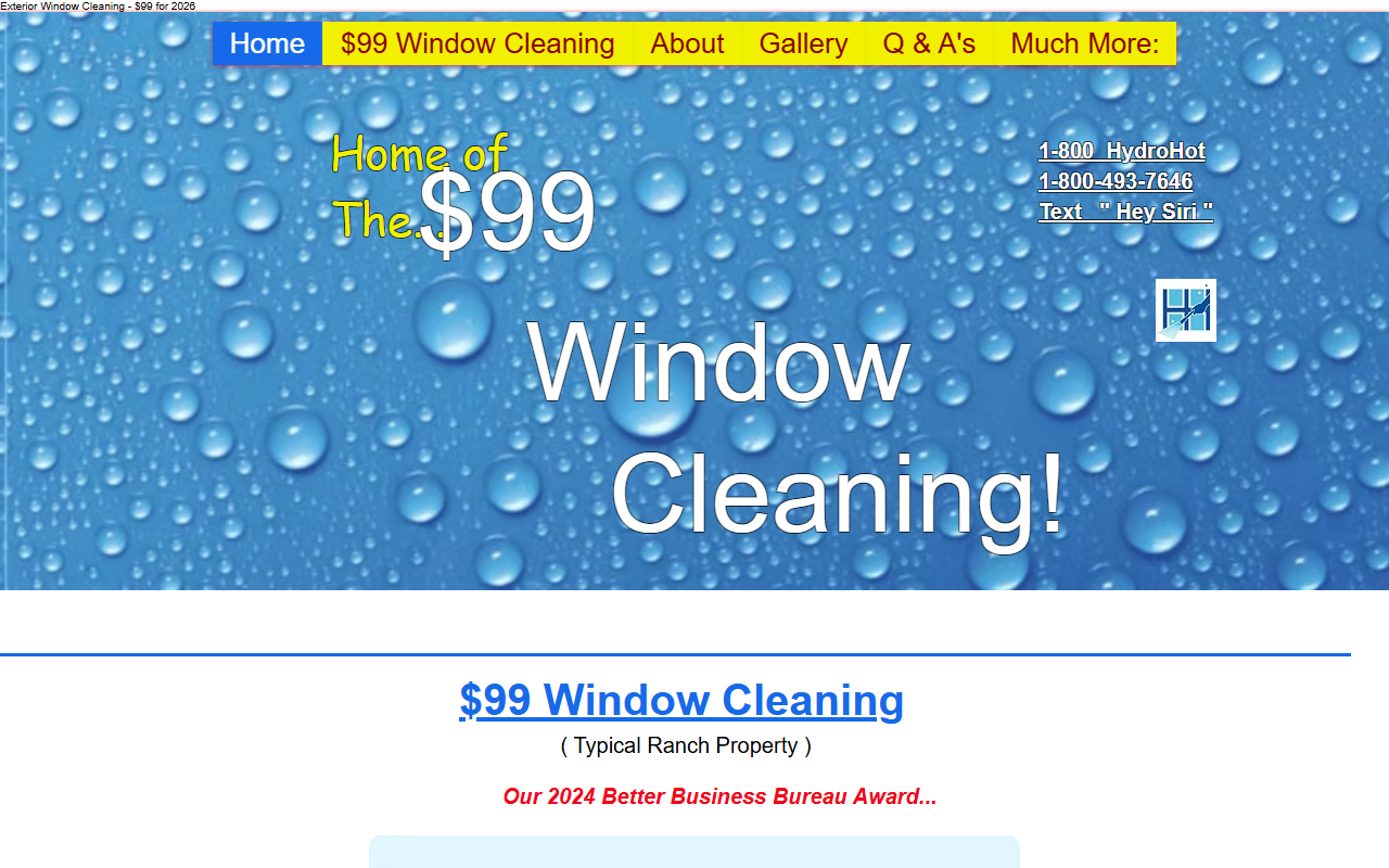 1-800-hydrohot.com screenshot