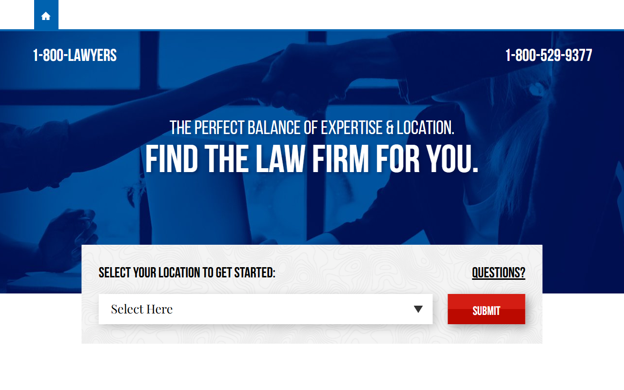 1-800-lawyers.com screenshot