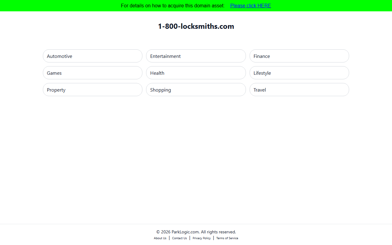 1-800-locksmiths.com screenshot