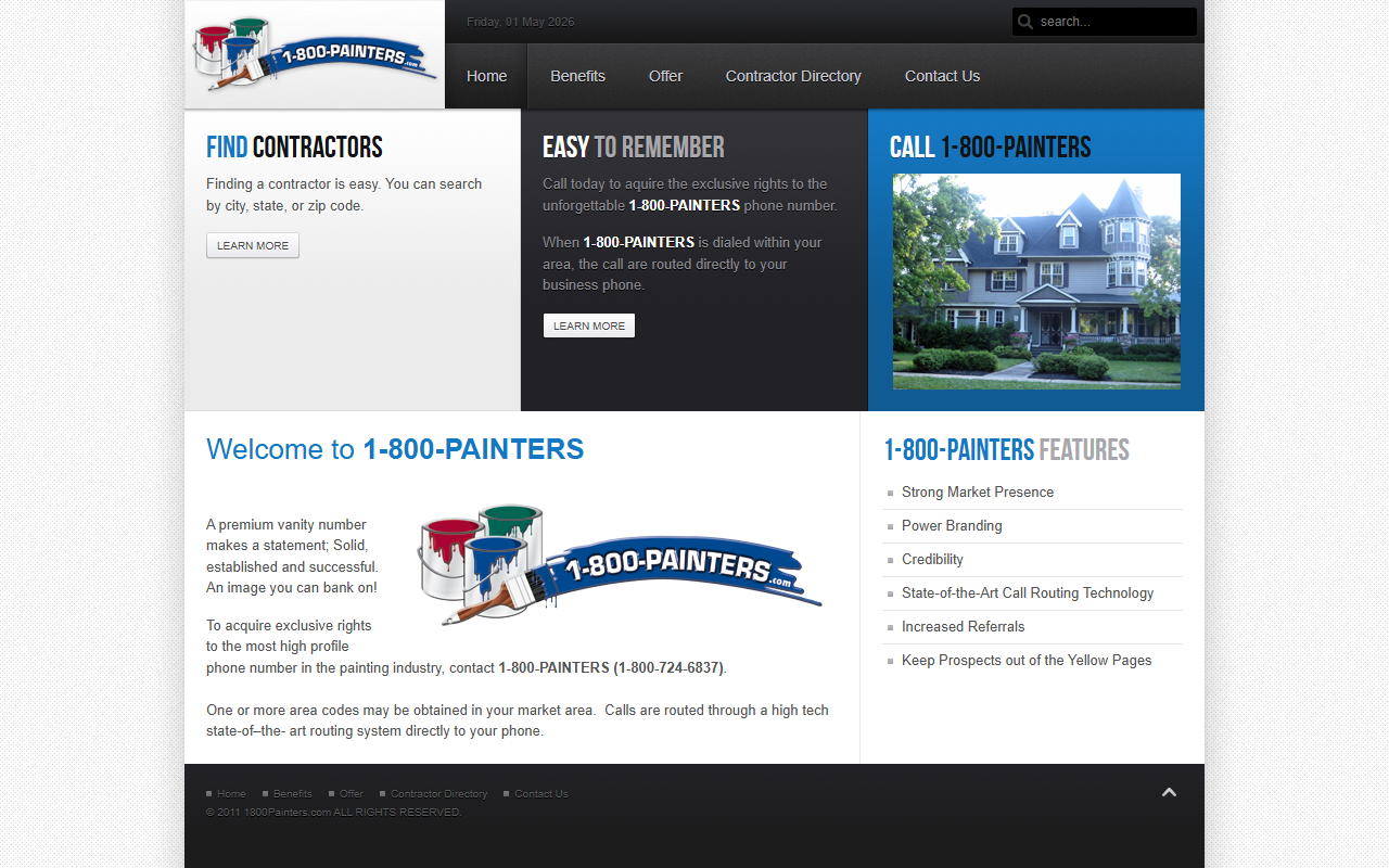 1-800-painters.com screenshot