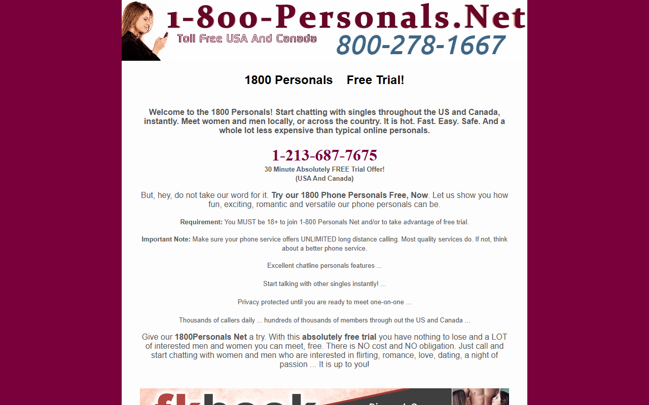1-800-personals.com screenshot