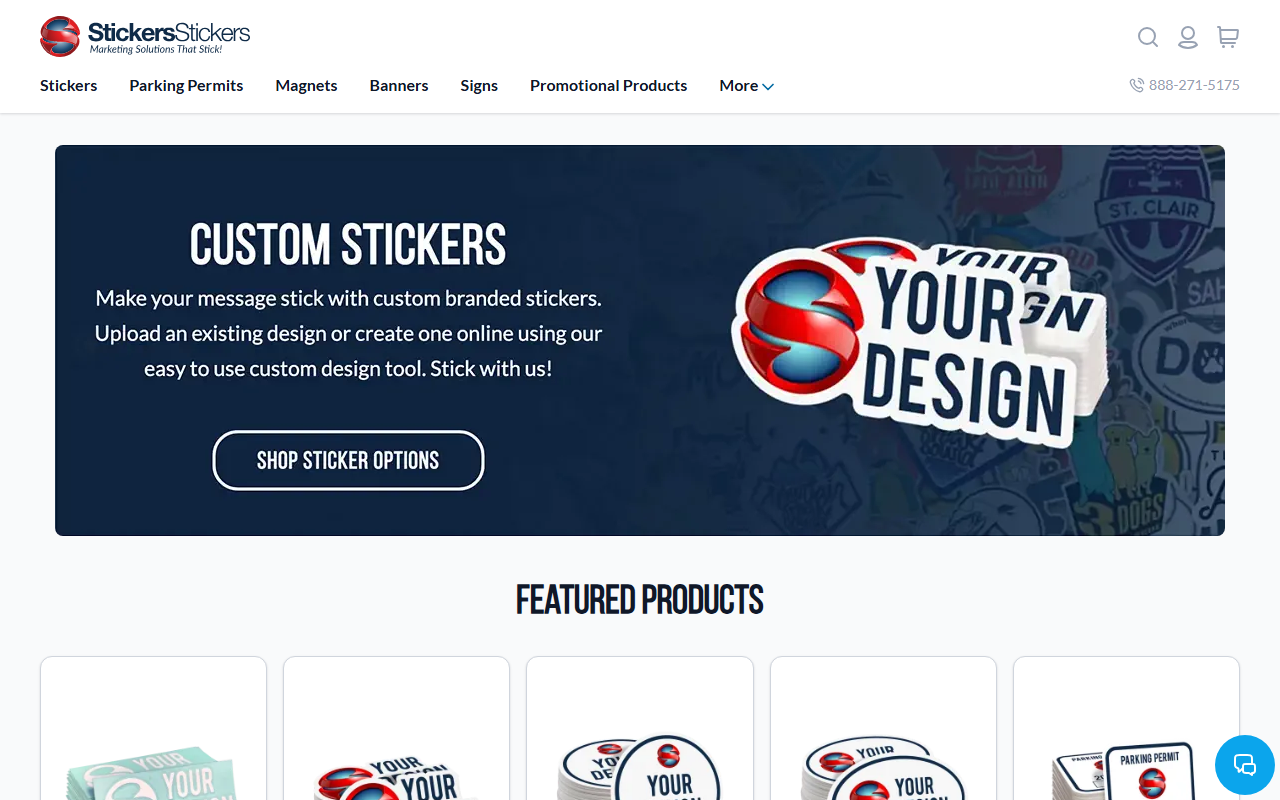 1-800-stickers.com screenshot