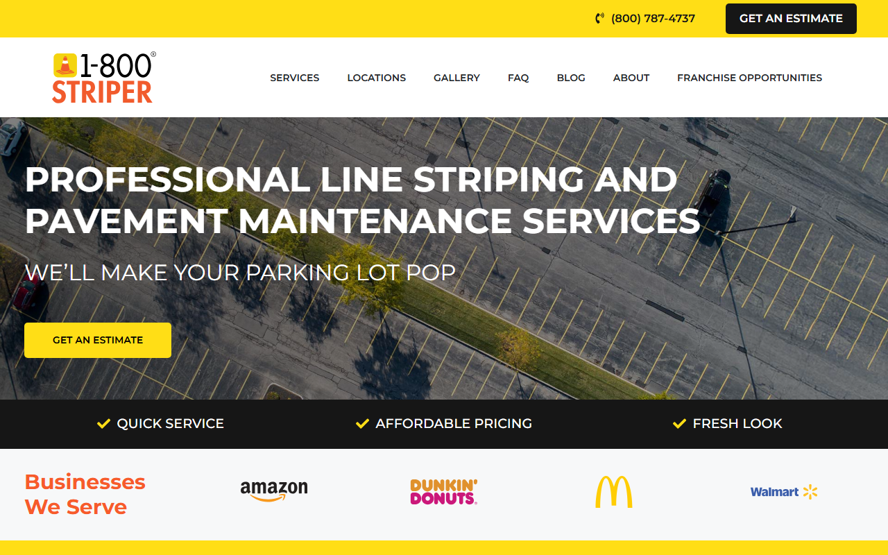 1-800-stripers.com screenshot