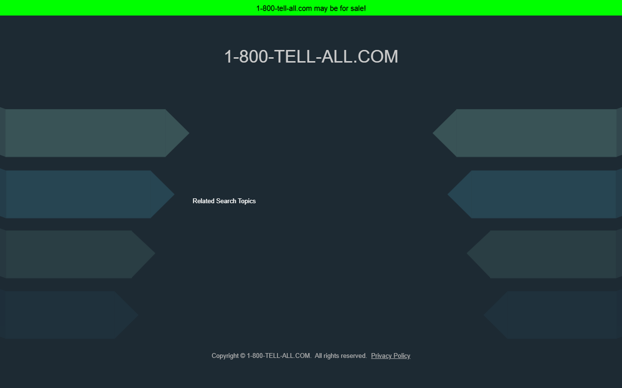 1-800-tell-all.com screenshot