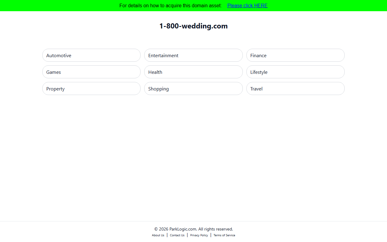 1-800-wedding.com screenshot