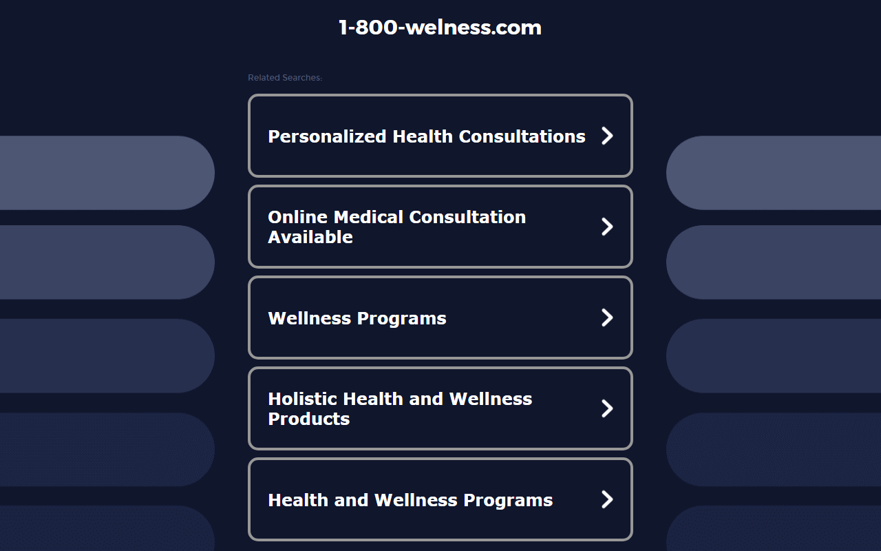 1-800-welness.com screenshot