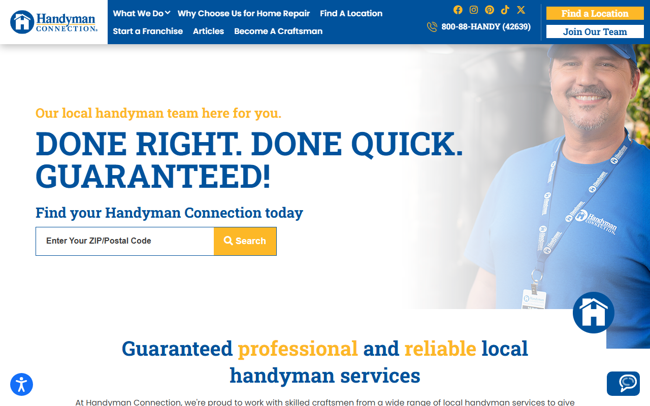 1-80088handy.com screenshot