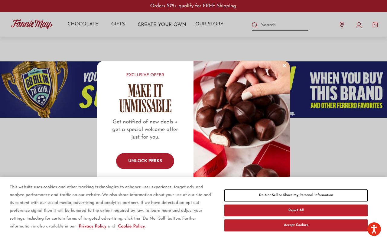 1-800candies.com screenshot