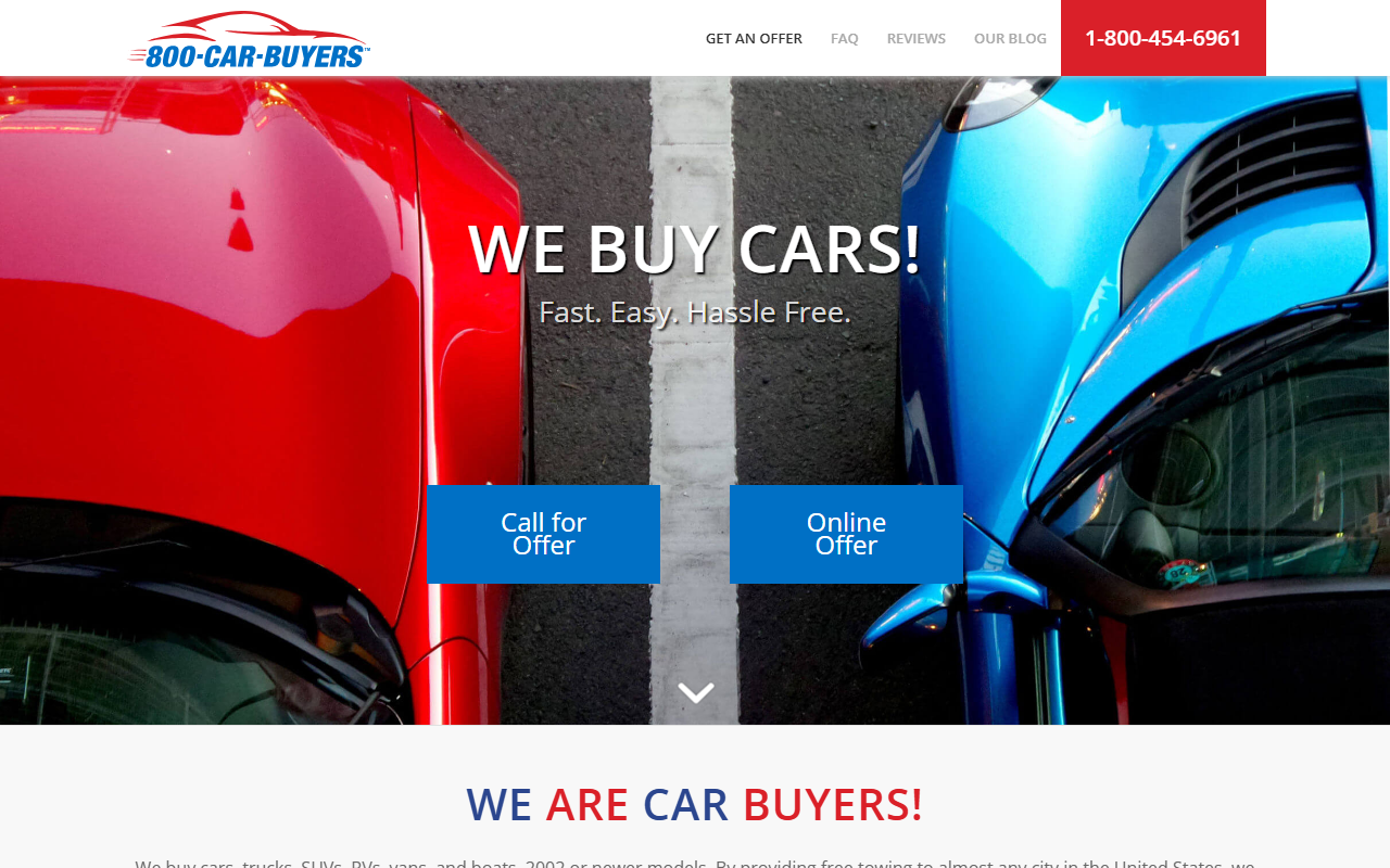 1-800car-buyers.com screenshot