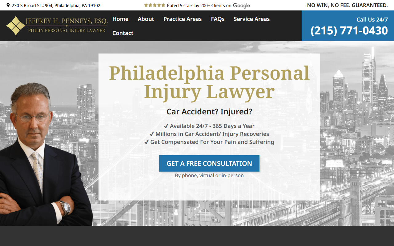 1-800injurylaw.com screenshot