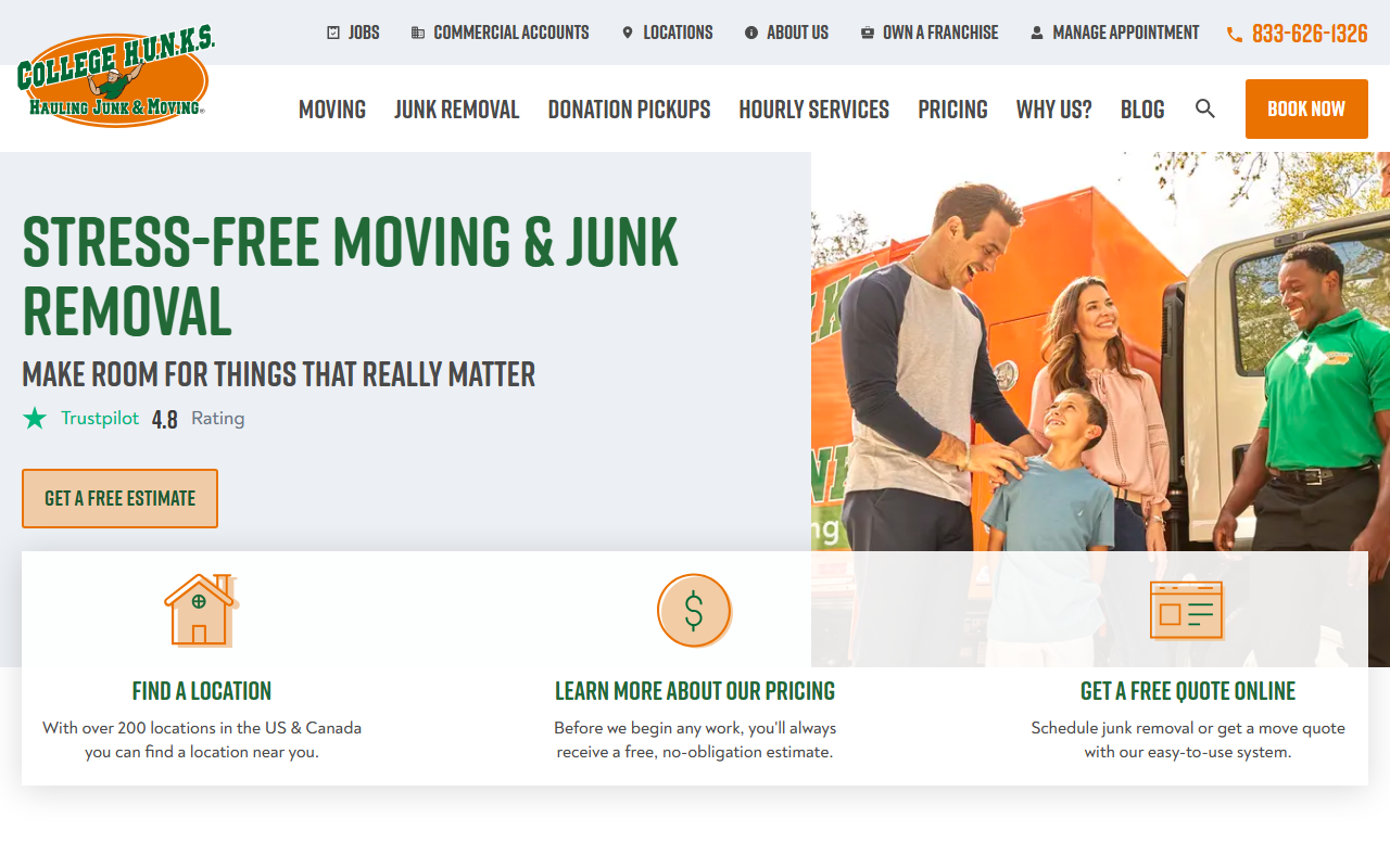 1-800junk-usa.com screenshot