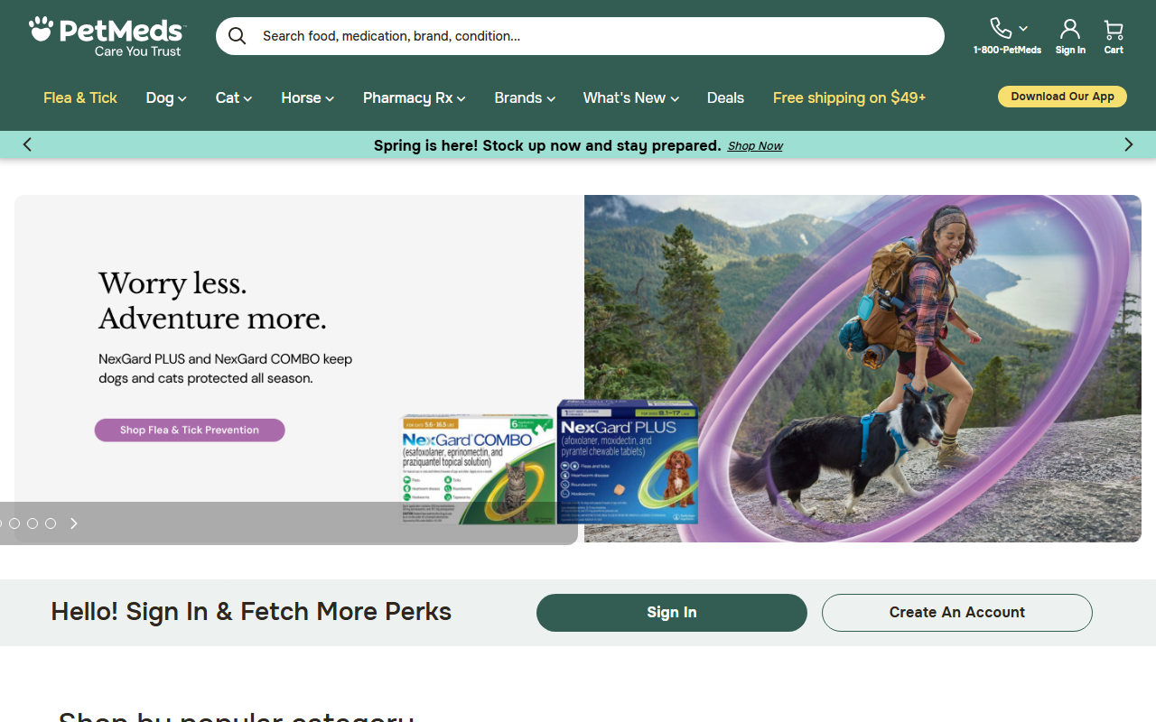 1-800petsmed.com screenshot