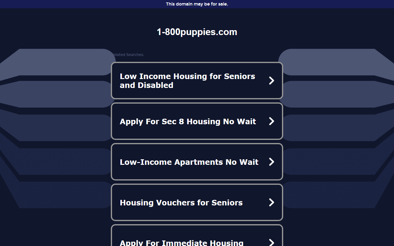 1-800puppies.com screenshot