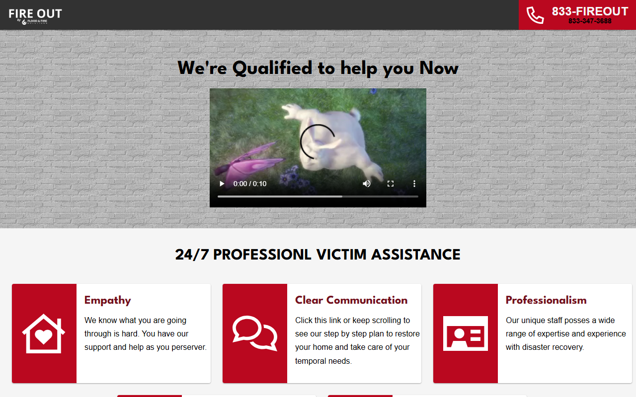 1-833fireout.com screenshot