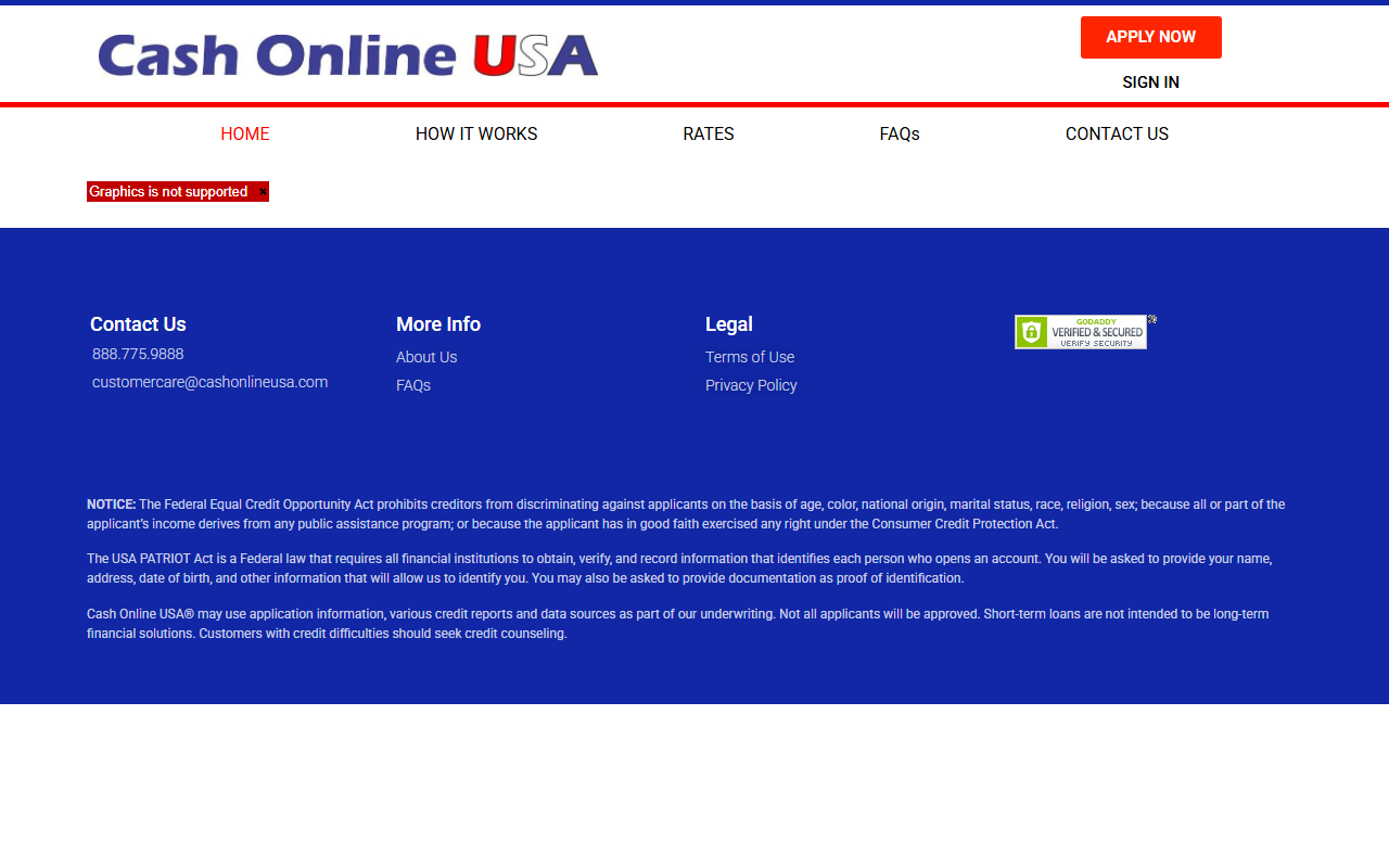 1-855-loanme5.com screenshot