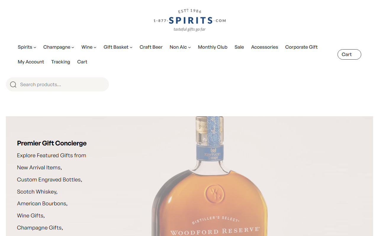 1-877-spirits.com screenshot