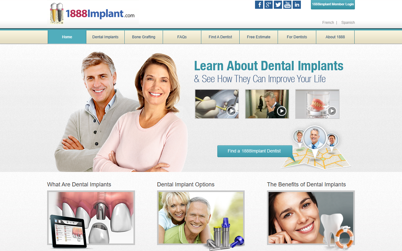 1-888-implant.com screenshot
