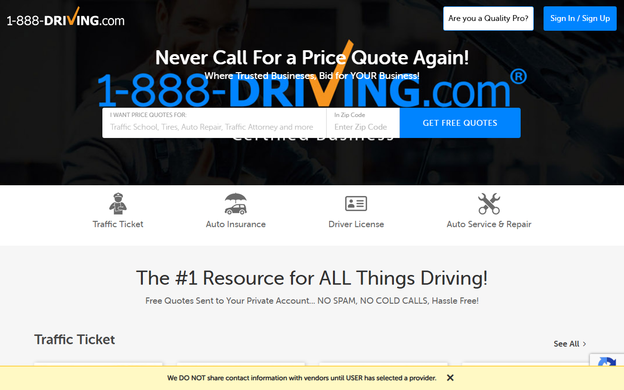1-888driving.com screenshot