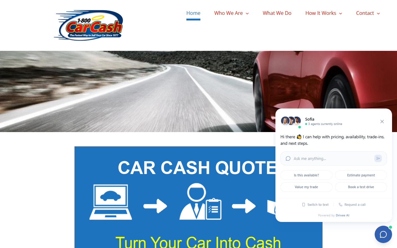 1800-carcash.com screenshot