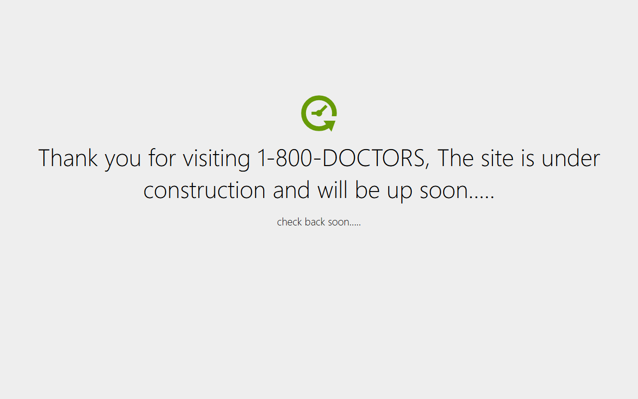 1800-doctors.com screenshot