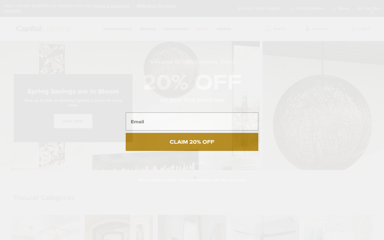 1800-lighting.com screenshot