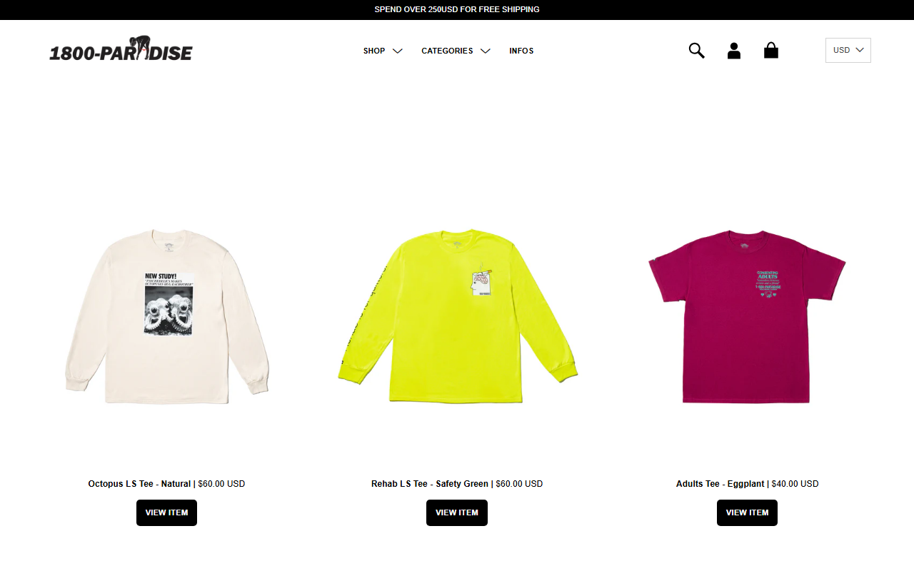 1800-paradise.com screenshot