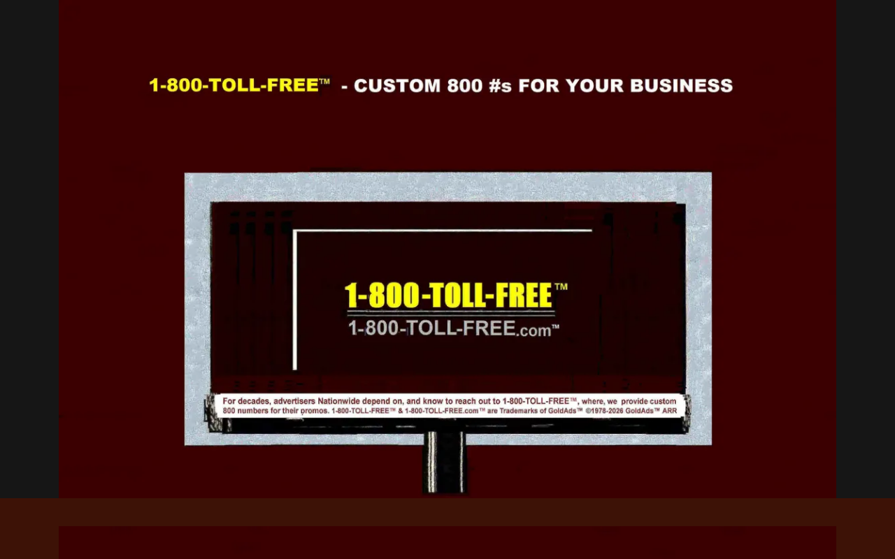 1800-tollfree.com screenshot