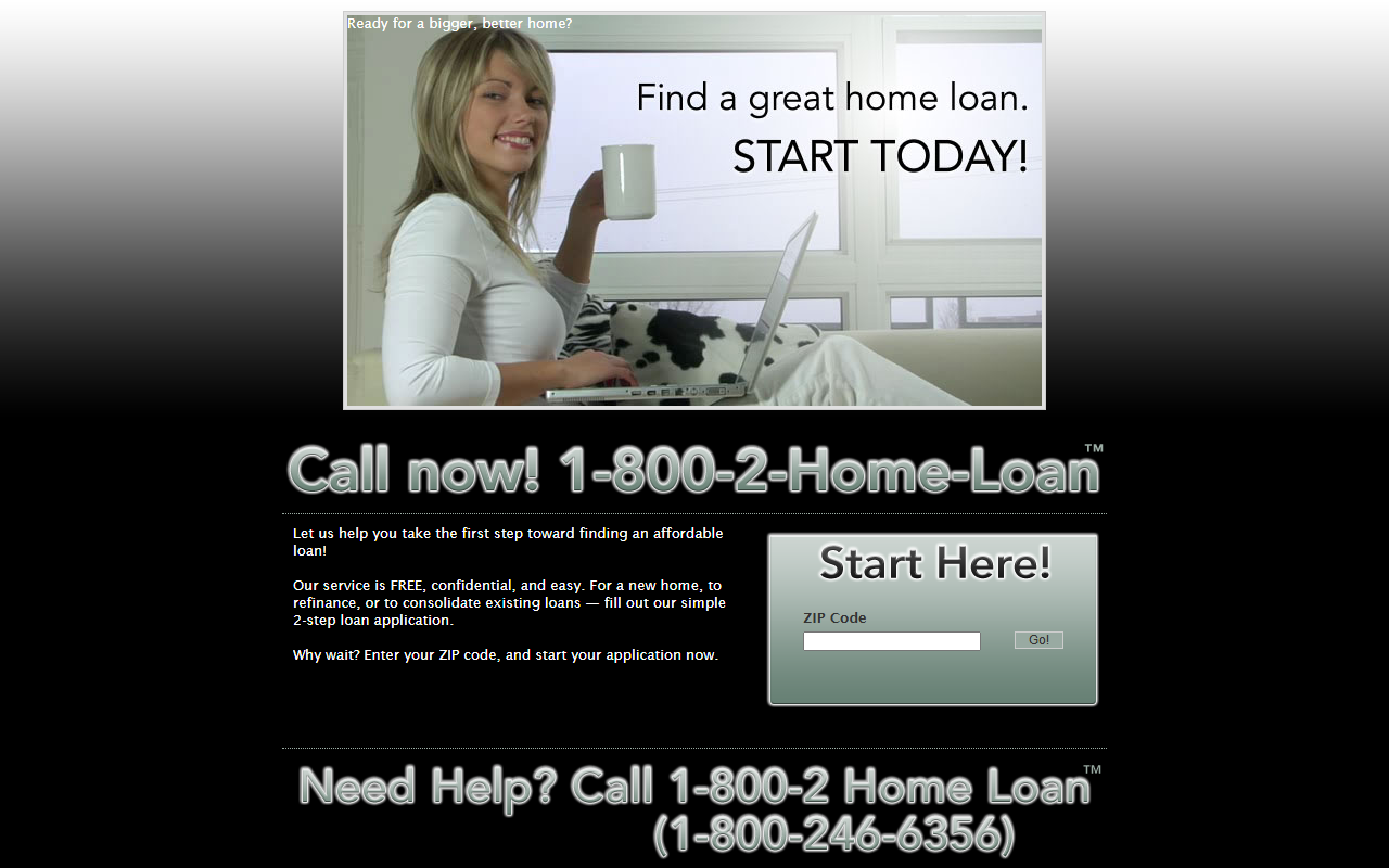 18002homeloan.com screenshot