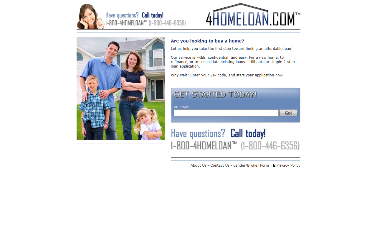 18004homeloan.com screenshot