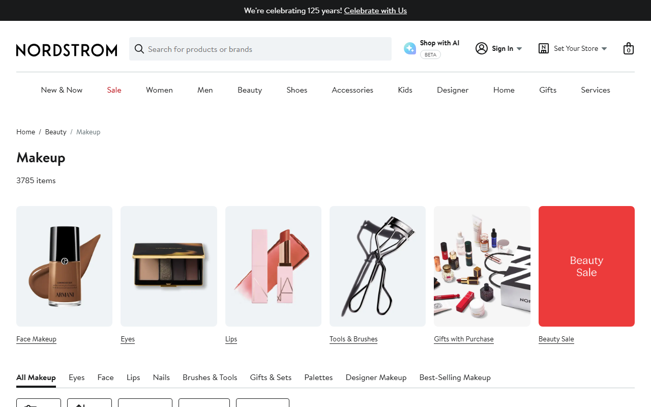 18007beauty.com screenshot