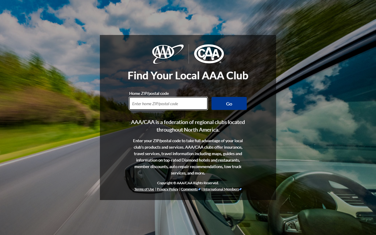 1800aaacard.com screenshot
