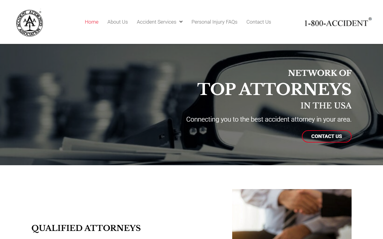 1800acident.com screenshot
