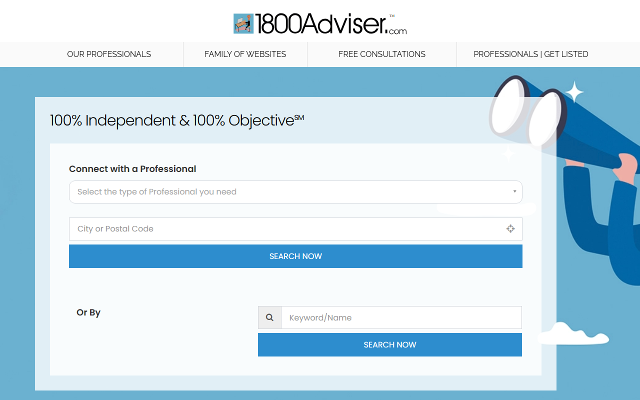 1800advisor.com screenshot
