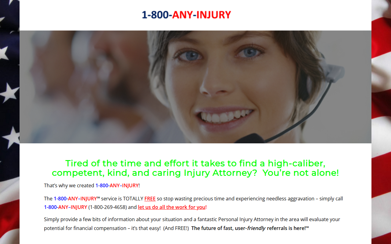 1800anyinjury.com screenshot