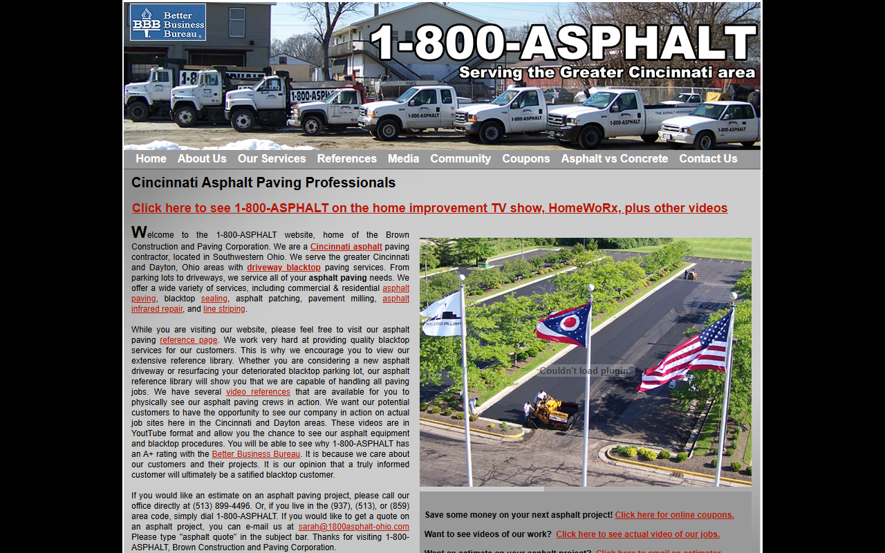 1800asphalt-ohio.com screenshot
