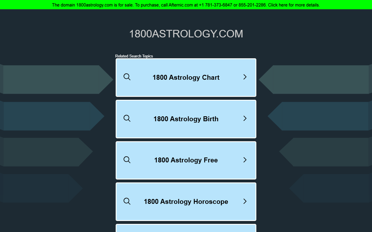 1800astrology.com screenshot
