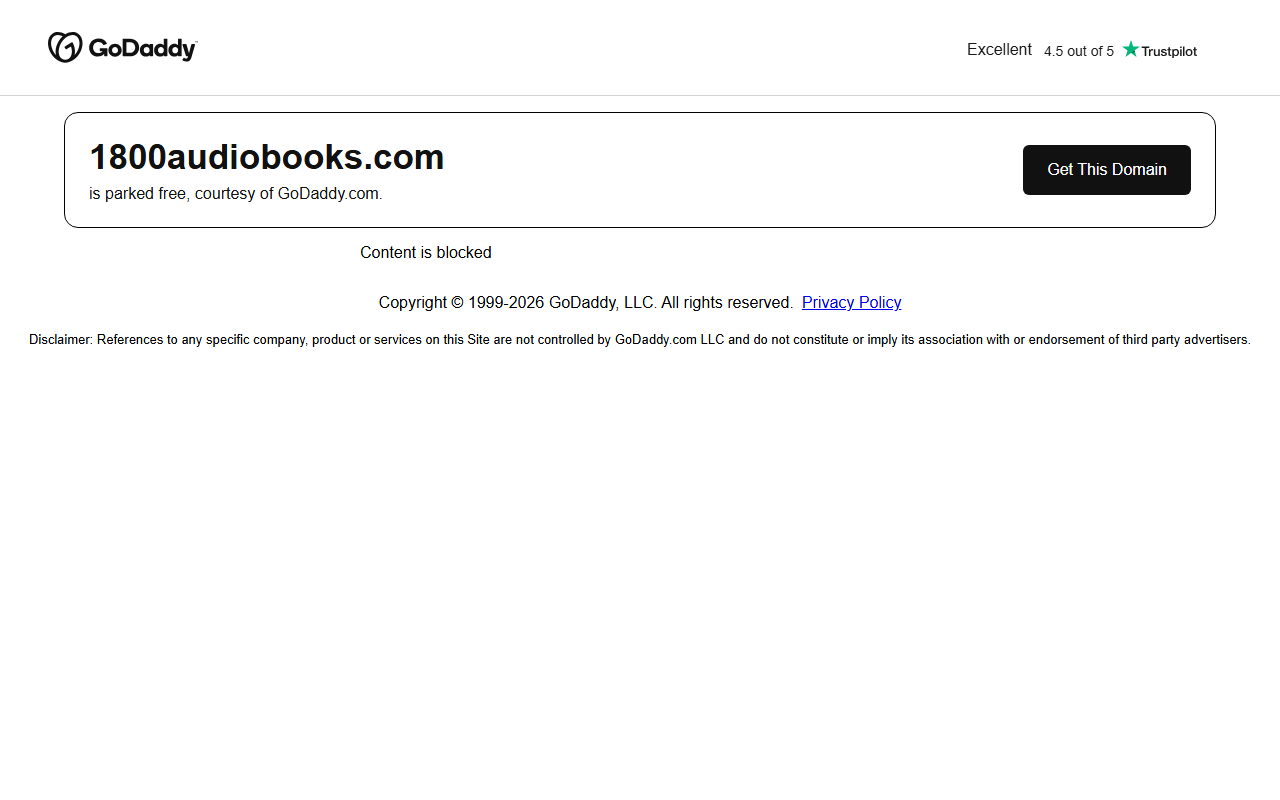 1800audiobooks.com screenshot