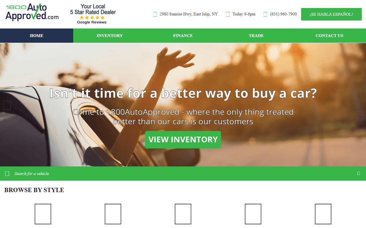 1800autoapproved.com screenshot