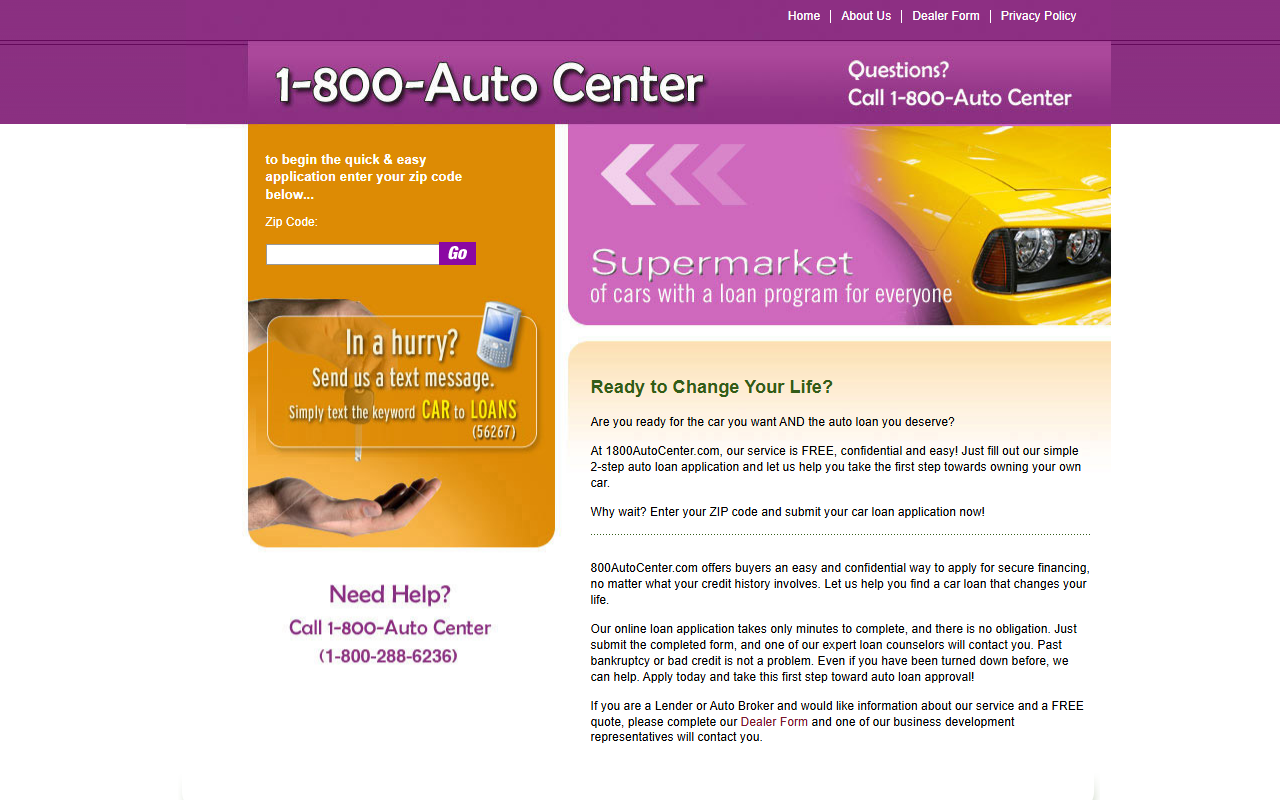 1800autocenter.com screenshot