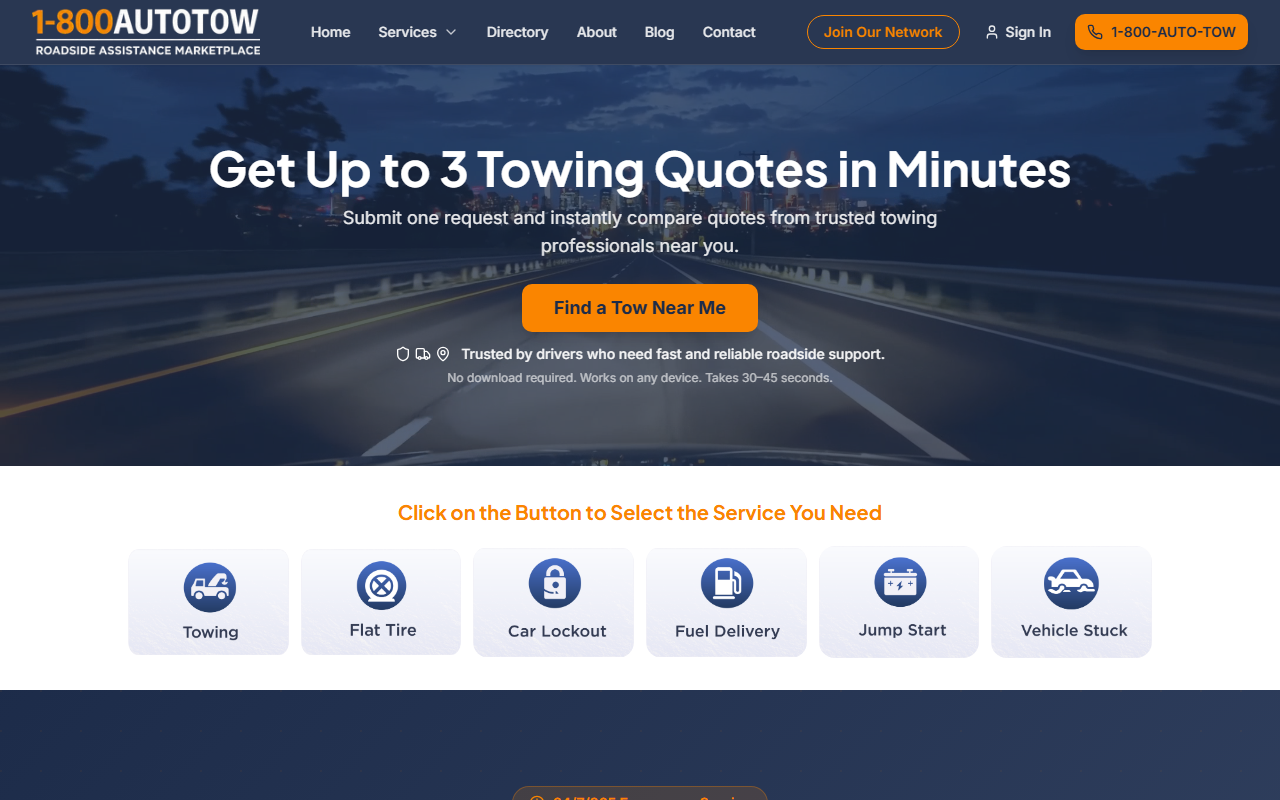 1800autotow.com screenshot
