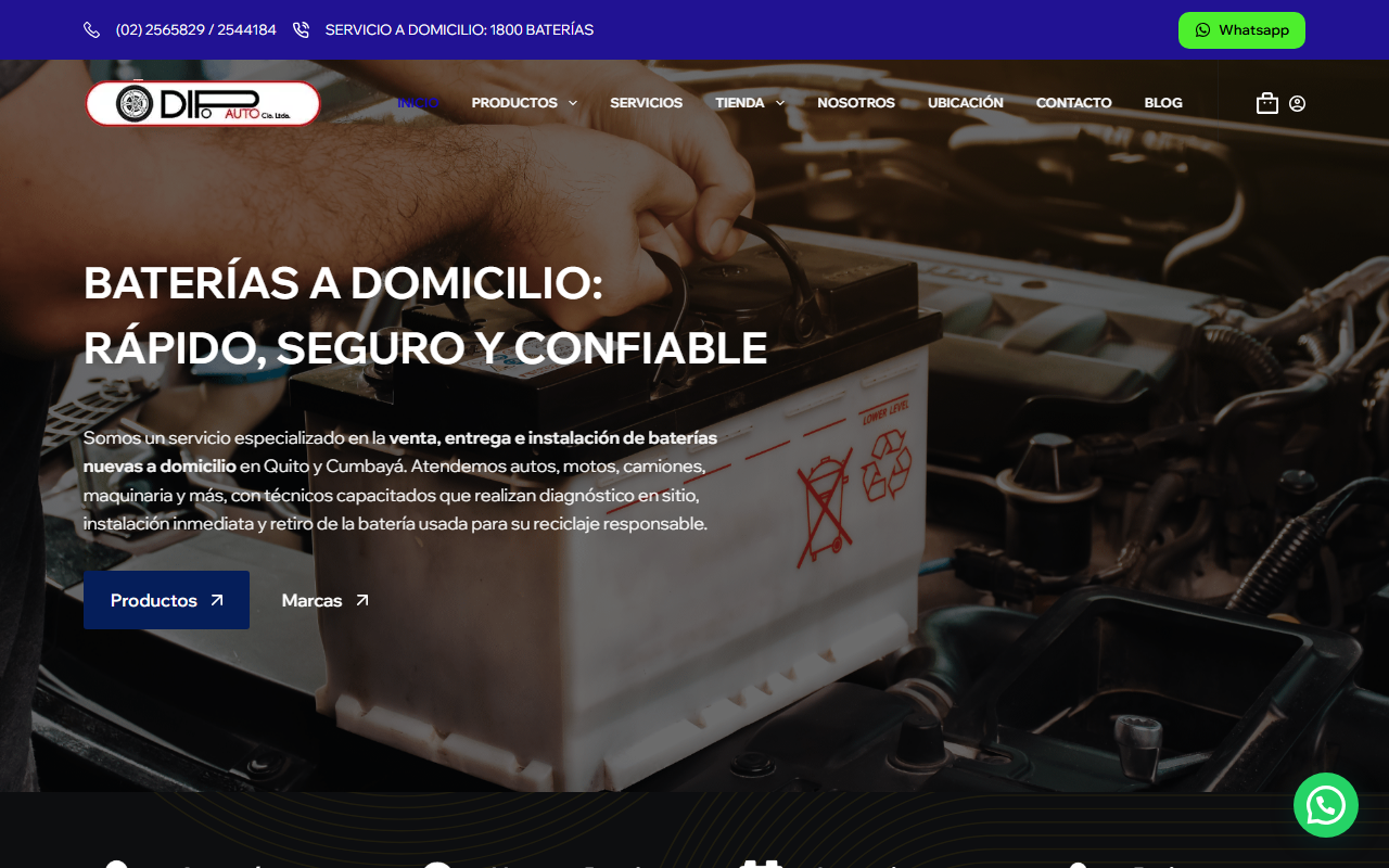 1800baterias.com screenshot