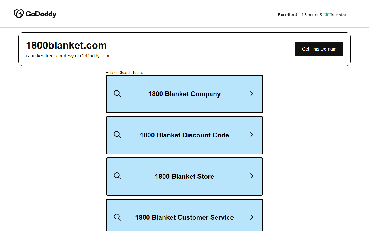 1800blanket.com screenshot