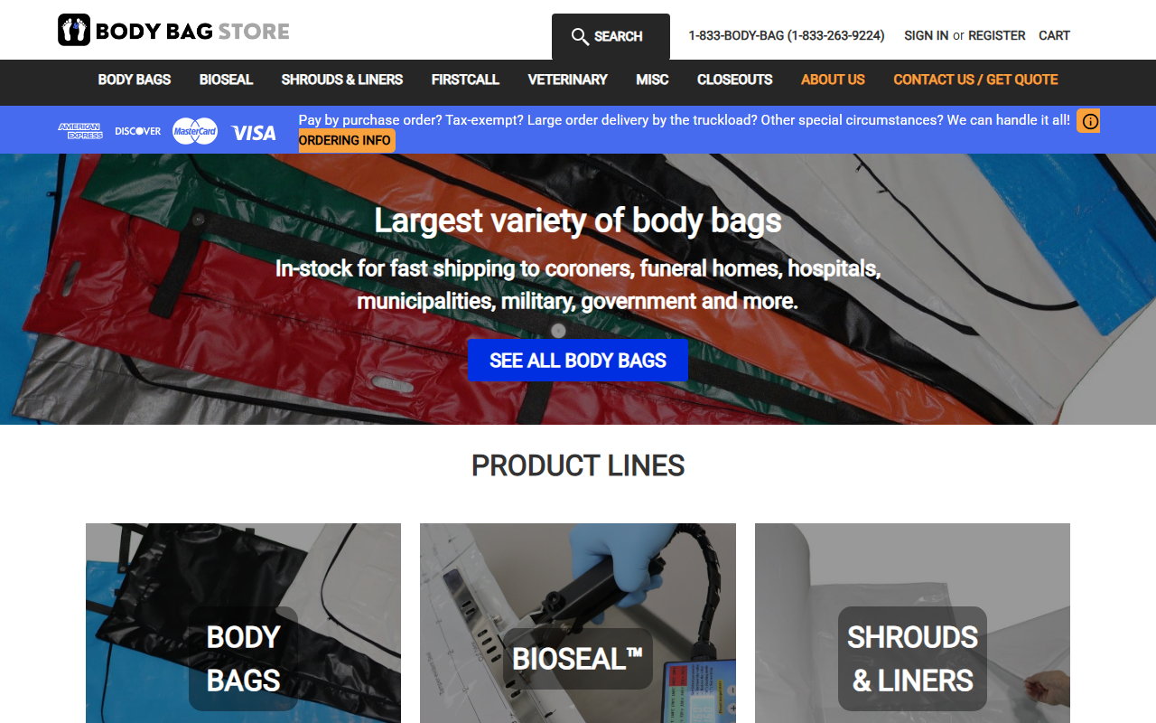 1800bodybag.com screenshot