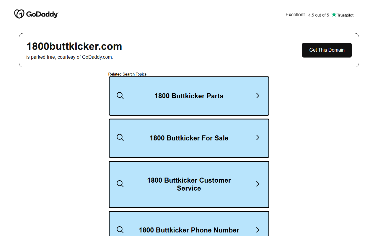 1800buttkicker.com screenshot
